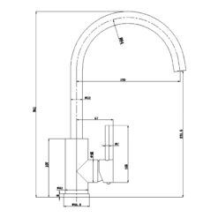 Alternative view of Pure Gooseneck Kitchen/Laundry Sink Mixer Brushed Copper