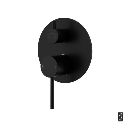 Pure Shower Mixer with Diverter Trim Kit Only Matte Black