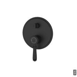 Cambridge Shower Mixer with Diverter with Brass Handle Trim Kit Only Matte Black