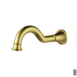 Cambridge Shepherds Crook Basin/Bath Spout Only Brushed Gold