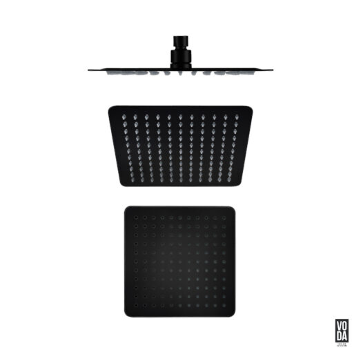 Espresso Stainless Steel Shower Rose Matte Black - Image 3