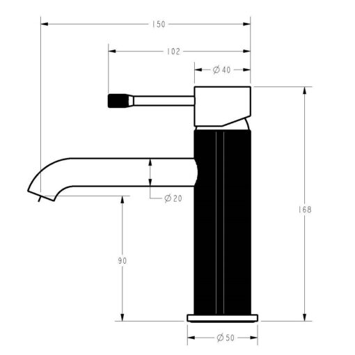 Emerald Basin Mixer Matte Black - Image 2