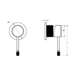 Alternative view of Emerald Shower Mixer Set Brushed Gold
