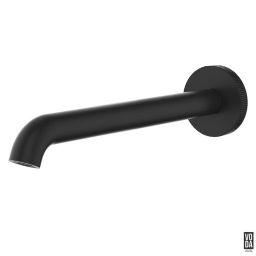 Emerald 220mm Wall Basin/Bath Spout Matte Black