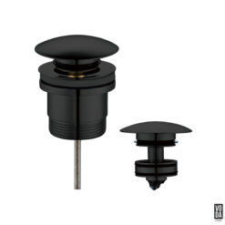 40mm Universal Pop Up Waste Matte Black