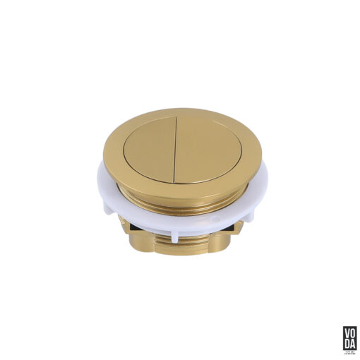Voda Round Flush Button Brushed Gold - Image 3