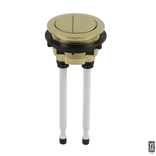 Voda Round Flush Button Yellow Gold - Image 4