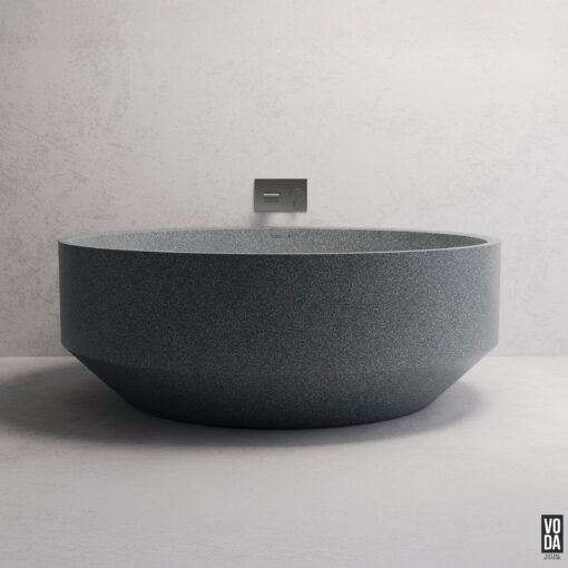 1500mm Eden Round Freestanding Bath Grey