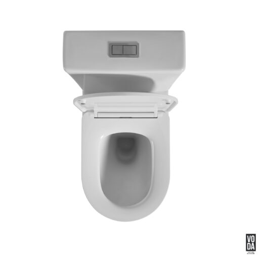 Osaze Rimless Back-to-Wall Toilet Suite Gloss White - Image 4