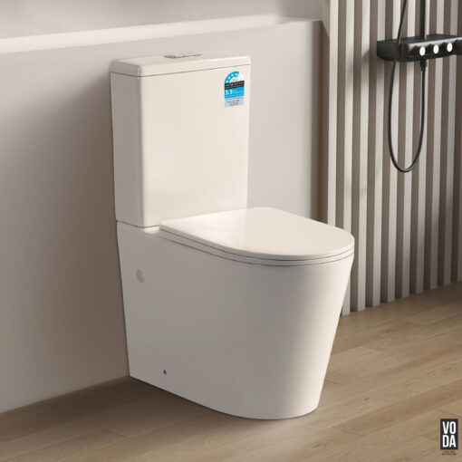 Osaze Rimless Back-to-Wall Toilet Suite Matte White