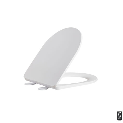 Alda Rimless Back-to-Wall Toilet Suite Glossy White - Image 5