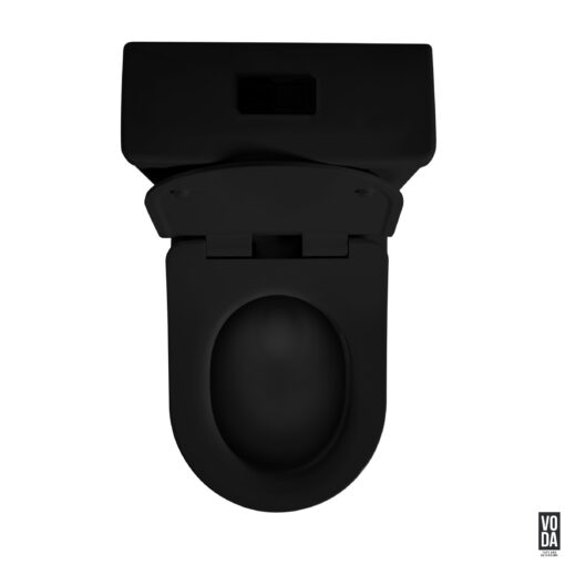 Alda Tornado Back-to-Wall Toilet Suite Matte Black - Image 5