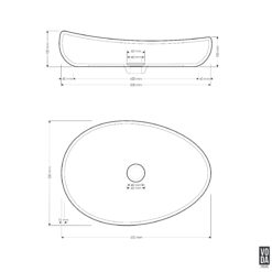 Alternative view of Milla Small Terrazzo Stone Above Counter Basin Black