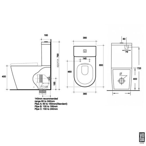 Devito Wall Faced Toilet Suite - Image 2