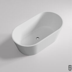 1350mm Agena Acrylic Freestanding Bath Gloss White