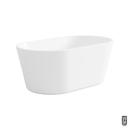 1700mm Agena Acrylic Freestanding Bath Gloss White - Image 3